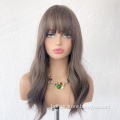 High Temperature Chemical Fiber Full Headband Wig Slightly Curly